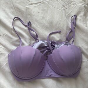 Lavender Shell Bikini Top